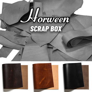Horween Leather Scrap English Tan/Brown Nut/Black