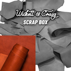 Wickett & Craig Veg Tan Leather Scrap English Bridle Dark Chesnut Wickett & Craig Veg Tan Leather Scrap English Bridle Dark Chesnut