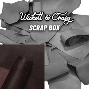 Wickett & Craig Veg Tan Leather Scrap English Bridle Dark Brown Wickett & Craig Veg Tan Leather Scrap English Bridle Dark Brown