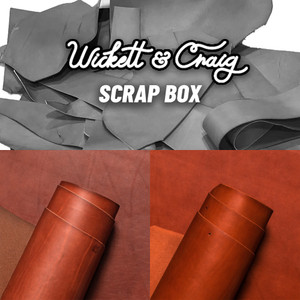 Wickett & Craig Veg Tan Leather Scrap English Bridle, Medium Brown/Chestnut