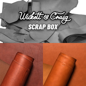 Wickett & Craig Veg Tan Leather Scrap English Bridle, Tan/Medium Brown