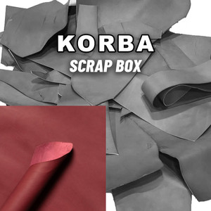 Korba Veg Tan Leather Scrap Buffalo Calf Bordeaux Korba Veg Tan Leather Scrap Buffalo Calf Bordeaux