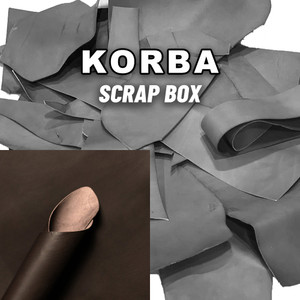 Korba Veg Tan Leather Scrap Buffalo Calf Dark Brown Korba Veg Tan Leather Scrap Buffalo Calf Dark Brown