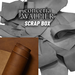 Walpier Veg Tan Leather Scrap Buttero Vachetta Light Brown