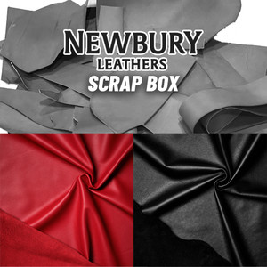 Newbury Leathers Scrap Italian Nappa Red, Black