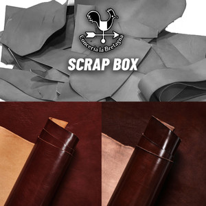 La Bretagna Veg Tan Leather Scrap Invecchiato/Gaucho, Cognac/Dark Brown La Bretagna Veg Tan Leather Scrap Invecchiato/Gaucho, Cognac/Dark Brown