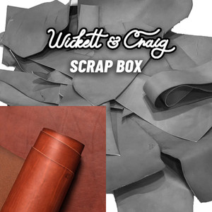 Wickett & Craig Veg Tan English Bridle Leather Scrap, Medium Brown