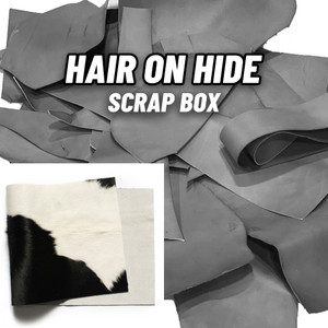 Premium Hair on Hide Leather Scrap Black & White Premium Hair on Hide Leather Scrap Black & White