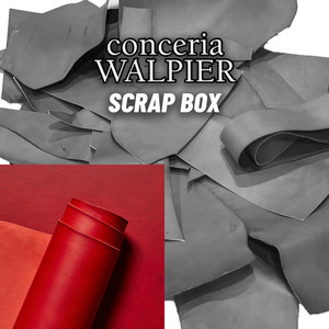 Walpier Buttero Leather Scrap, Red, Light Weight (6.5-7oz), 5lbs Walpier Buttero Leather Scrap, Red, Light Weight (6.5-7oz), 5lbs