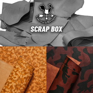 La Bretagna Veg Tan Leather Scrap Camo Small print Desert/Large print Badlands