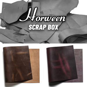 Horween Leather Scrap Chromexcel Natural/Cavalier Plum