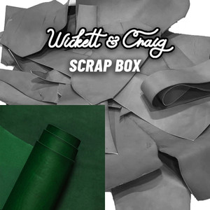 Wickett & Craig Veg Tan Leather Scrap English Bridle Zucchini