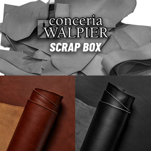 Walpier Buttero Veg Tan Leather Scrap Vacheta Blue Walpier Buttero Veg Tan Leather Scrap Vacheta Blue