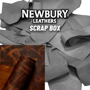 Newbury Leathers, Scrap Leather, Tortoise, Bourbon Brown