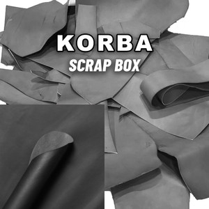 Korba Veg Tan Leather Scrap Buffalo Calf Black