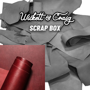 Wickett & Craig Veg Tan Leather Scrap English Bridle Burgundy Wickett & Craig Veg Tan Leather Scrap English Bridle Burgundy