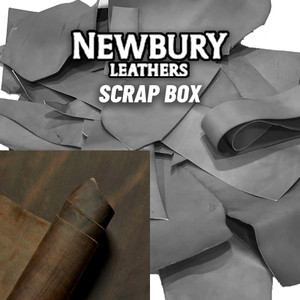 Newbury Leathers Chrome tanned Leather Scrap Crazy Horse Rattler Brown Newbury Leathers Chrome tanned Leather Scrap Crazy Horse Rattler Brown