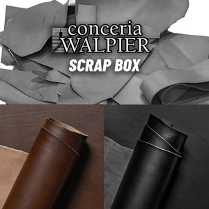 Walpier Buttero Veg Tan Leather Scrap Vacheta Black/Foresta Walpier Buttero Veg Tan Leather Scrap Vacheta Black/Foresta