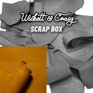 Wickett & Craig Veg Tan Leather Scrap English Bridle Mustard Wickett & Craig Veg Tan Leather Scrap English Bridle Mustard