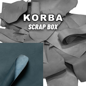 Korba Veg Tan Leather Scrap Buffalo Calf Dark Navy