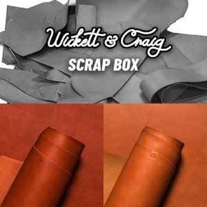 Wickett & Craig Veg Tan Leather Scrap English Bridle, Chestnut, Tan