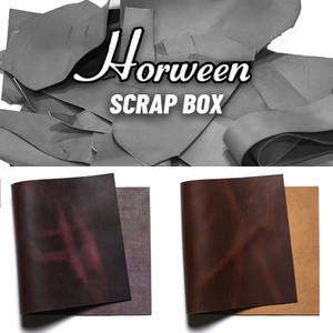 Horween Premium Leather Scrap Cavalier Plum/Carolina Brown