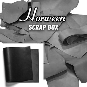 Horween Veg Tan Leather Scrap Essex Black Horween Veg Tan Leather Scrap Essex Black