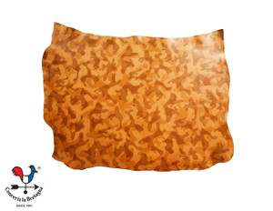 Fullgrain Camo Leather Skin from La Bretagna, Large Print Desert