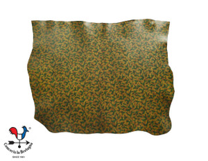 Fullgrain Camo Leather Skin from La Bretagna, Small Print Woodlands