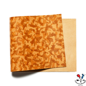 Fullgrain Camo Leather Panel from La Bretagna, Small Print Desert Fullgrain Camo Leather Panel from La Bretagna, Small Print Desert