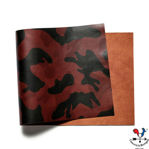 Fullgrain Camo Leather Panel from La Bretagna, Large Print Badlands Fullgrain Camo Leather Panel from La Bretagna, Large Print Badlands