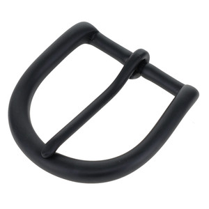 216 PVD Black Matte, Heel Bar Buckle, Solid Brass-LL, Multiple Sizes