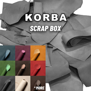 Korba Buffalo Veg Tan Leather Scrap Remnants