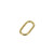 Brass Zulu Wire Form Loop Natural Brass