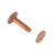 Solid Copper Rivets with burrs