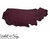 Burgundy Milled Deer Embossed Wickett and Craig Leather