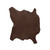 Buffalo Calf Leather Hide Brown