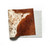 Hair On Hide Brown & White Leather Panel