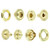 SN5617 Natural Brass Open Hole Snaps