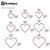 Heart Clicker Die Sizing Chart