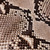 Natural exotic python leather skins