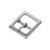 4429 7/8" Nickel Matte, Center Bar Buckle