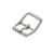 Solid Brass Center Bar Buckle, Matte Nickle Finish