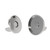 Full Cover Thin Round Magnetic Snap, Nickel Plate