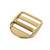 Solid Brass Ladder Lock Buckle Strap Adjuster Natural Brass