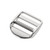 Solid Brass Ladder Lock Buckle Strap Adjuster Nickel Matte