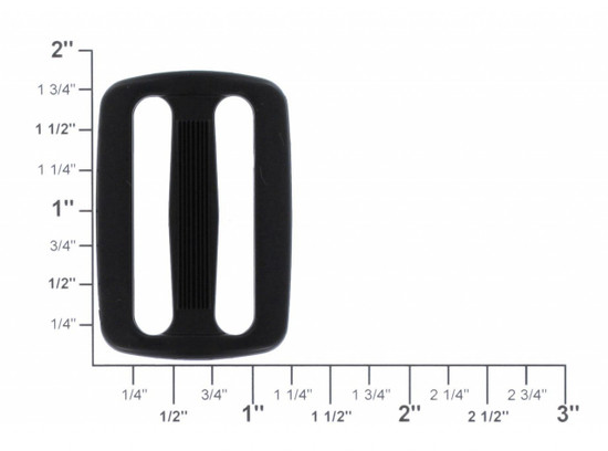 1 1/2" Plastic Tri-Glide Slider Buckle