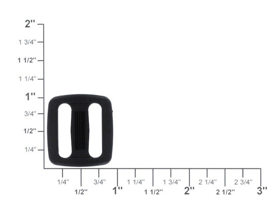 3/4" Plastic Tri-Glide Slider Buckle