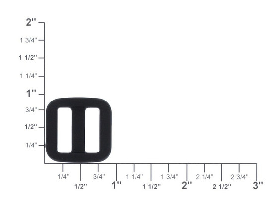 5/8" Plastic Wide Mouth Tri-Glide Slider Buckle