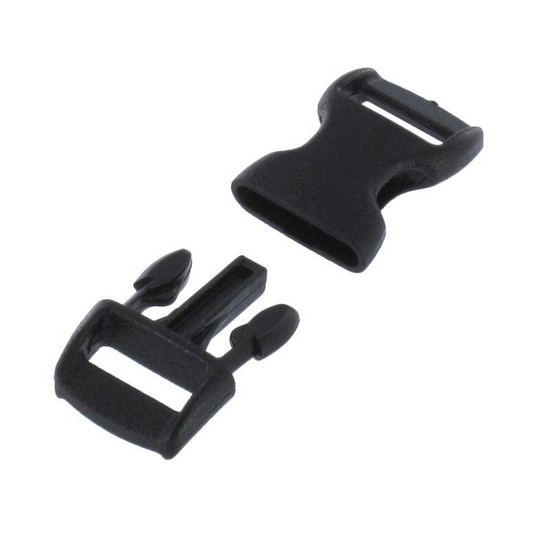3/8" Contoured Plastic Side Release Buckle
